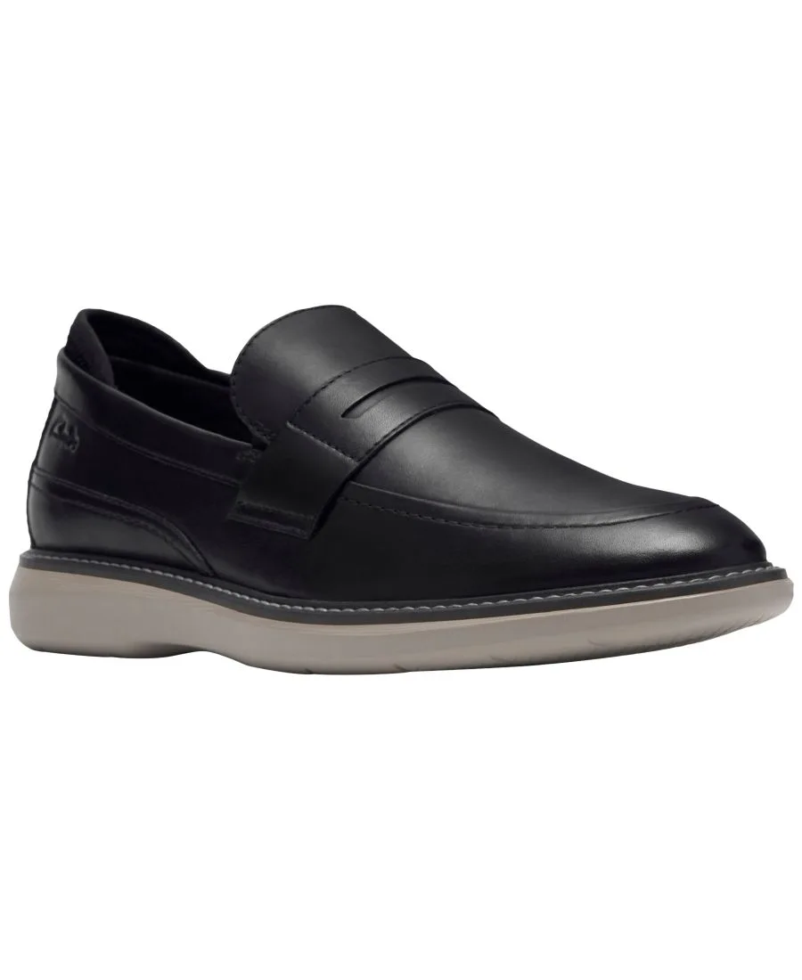 Мужские лоферы без шнурков Clarks, черный
