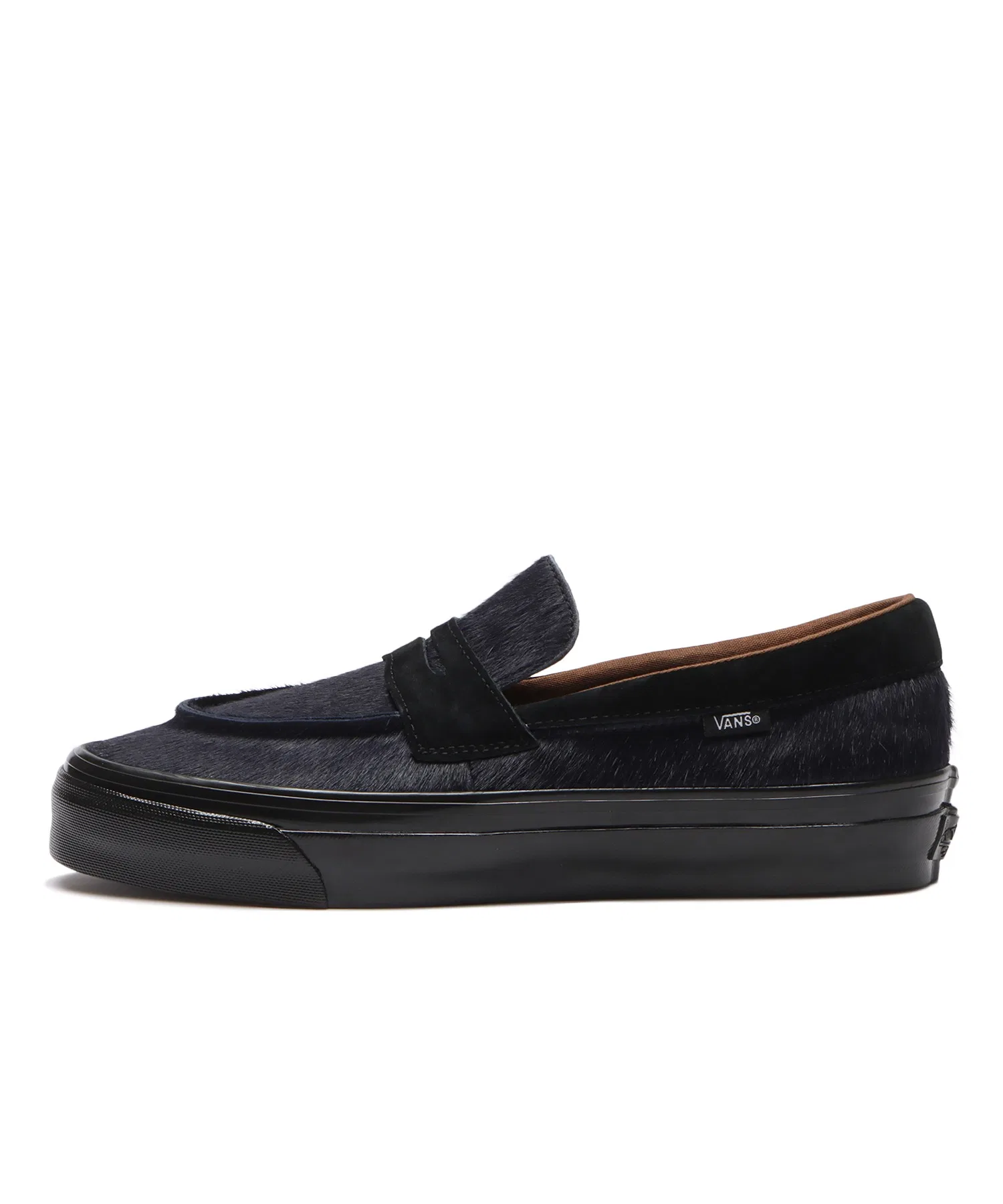Унисекс кеды из натуральной кожи Premium Loafer 53 VANS синие — фото 2