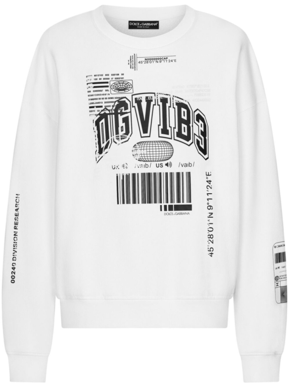 

Dolce & Gabbana толстовка с логотипом, белый