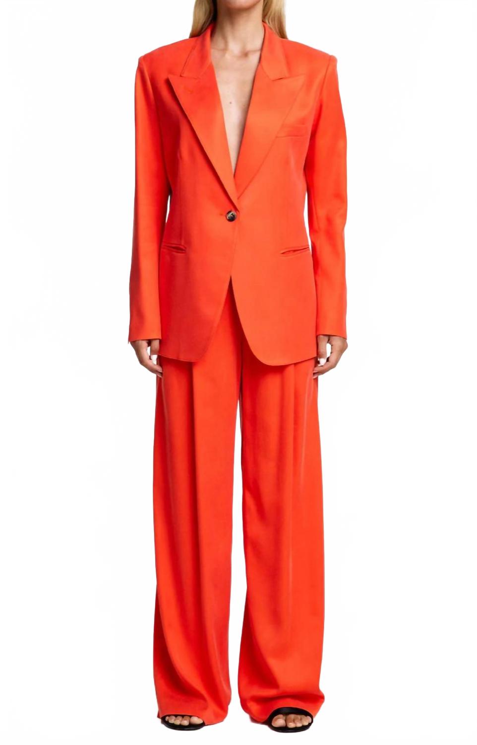 

Плиссированные брюки Smythe в цвете Vermillion Smythe, Vermillion