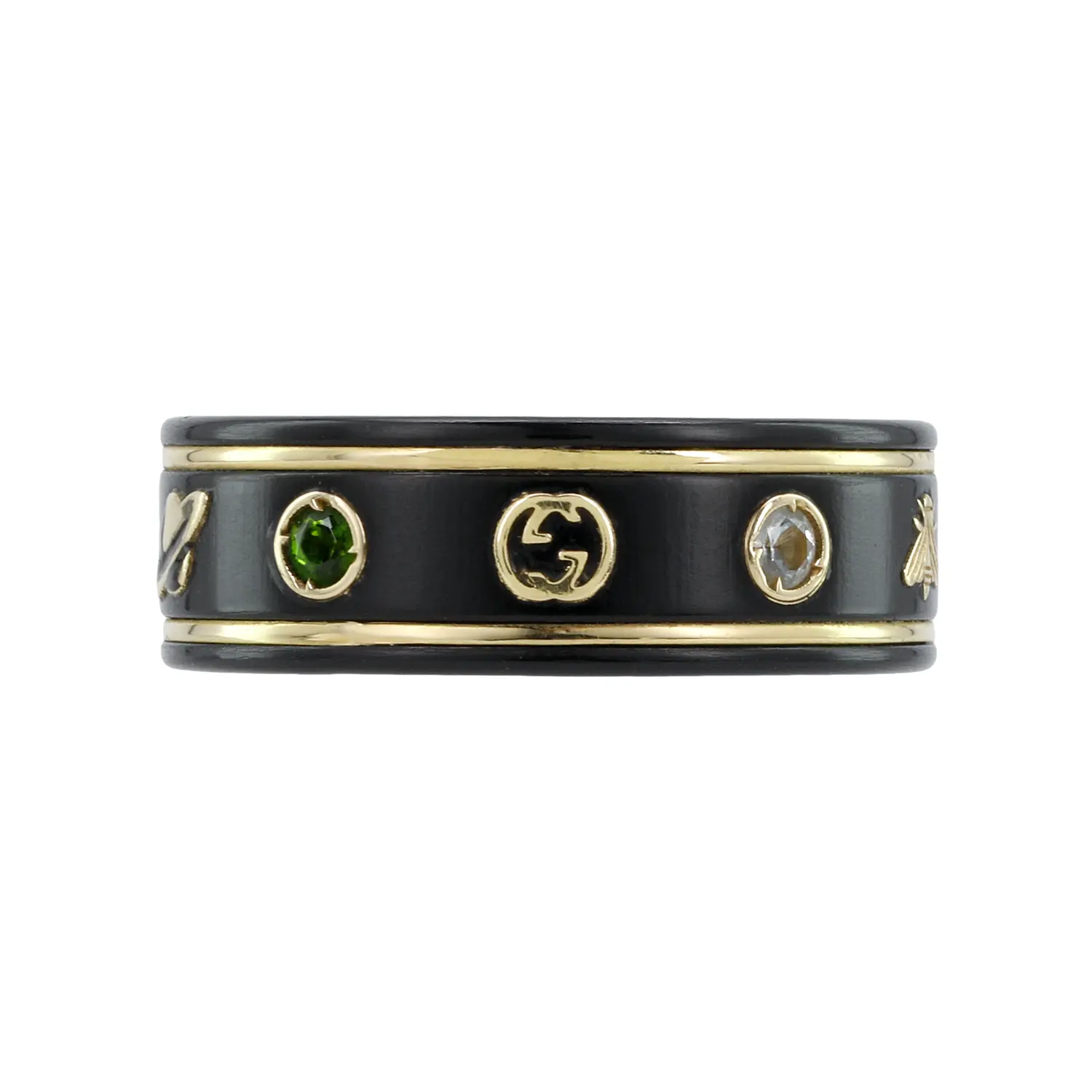 

GUCCI Кольцо Karat Gold 18K Gold Rings Men's Black