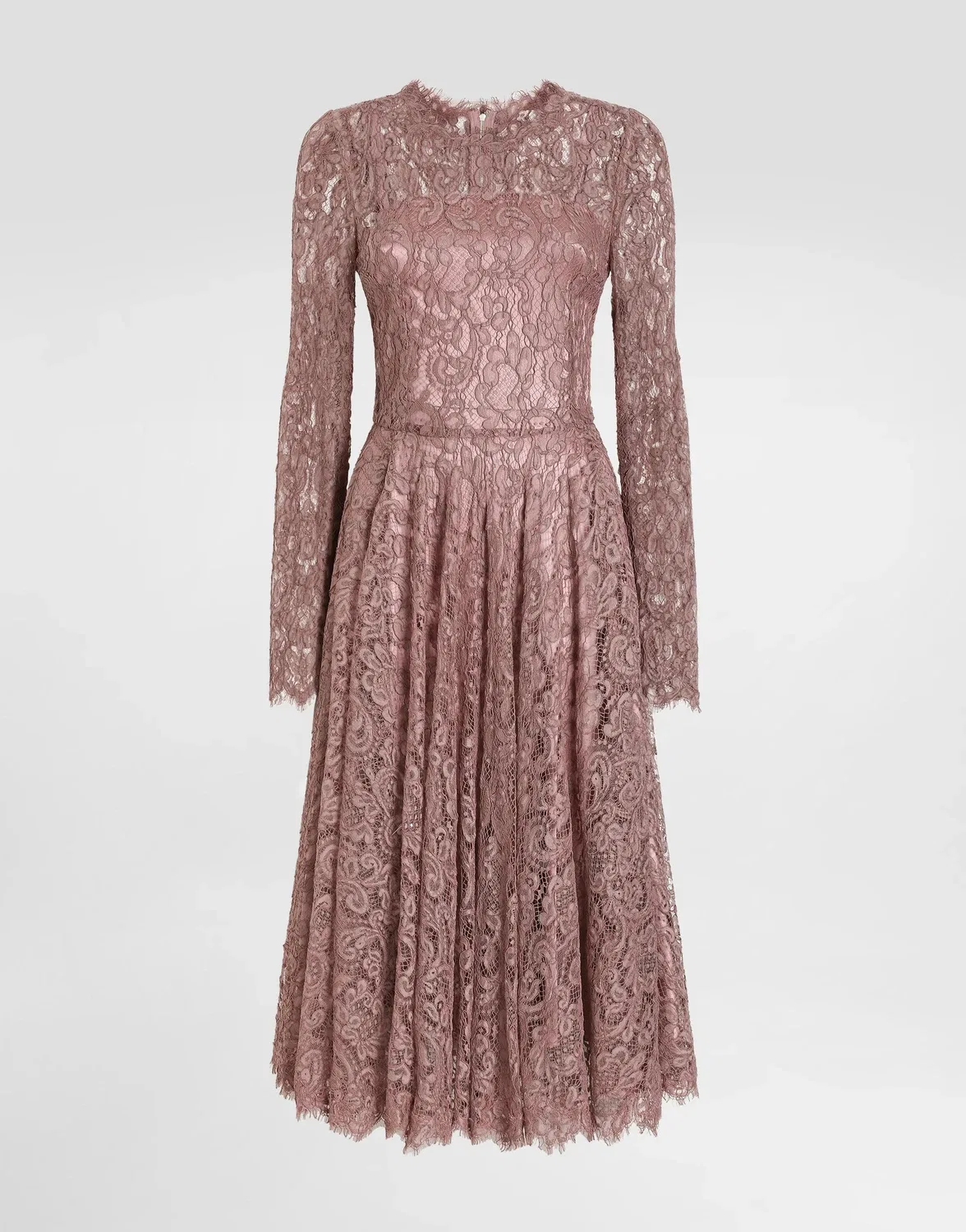 Кружевное платье DOLCE & GABBANA, фиолетовый