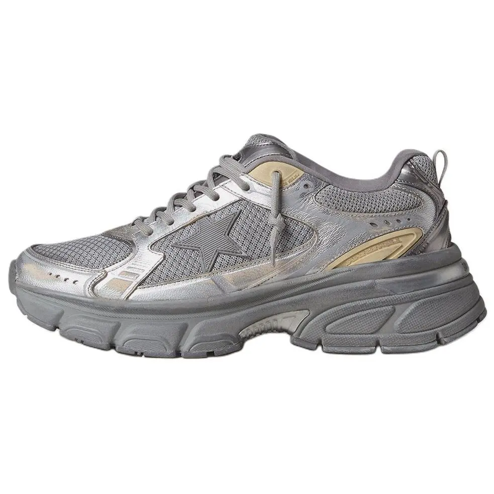 

Кроссовки мужские Lifestyle Shoes Men Low-Top Silver Golden Goose, серебряный, Серый, Кроссовки мужские Lifestyle Shoes Men Low-Top Silver Golden Goose, серебряный