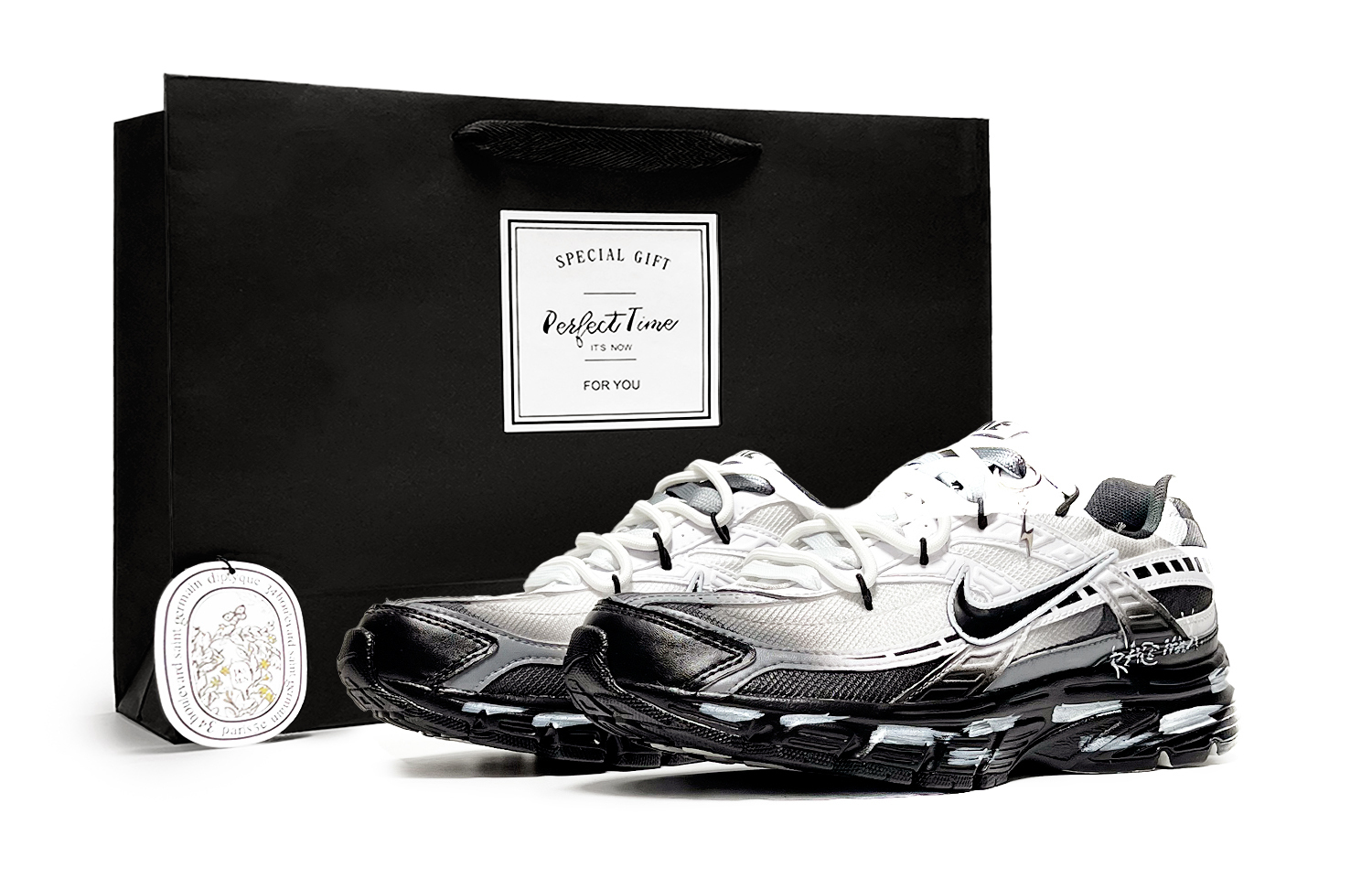 

Nike Низкие кроссовки для повседневных тренировок и городских перемещений мужские black white gray