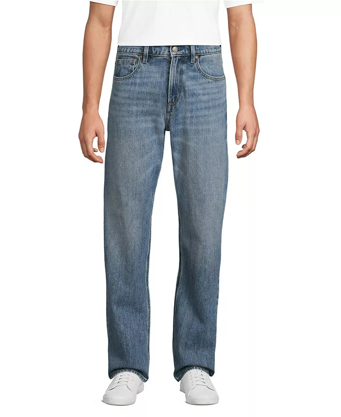 

Мужские джинсы Rigid Classic Fit Lands' End, синий