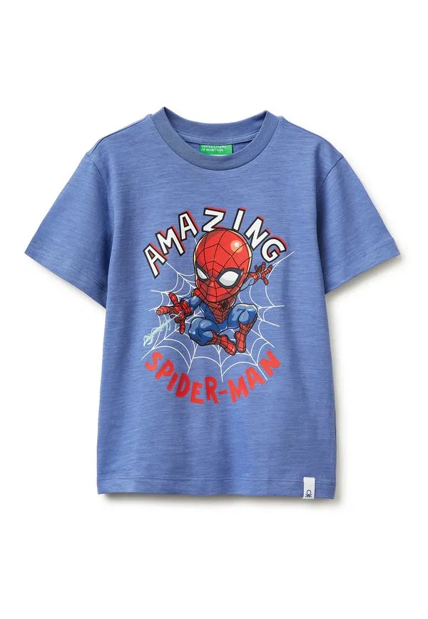 Футболка с принтом человека-паука от marvel United Colors Of Benetton, Blue