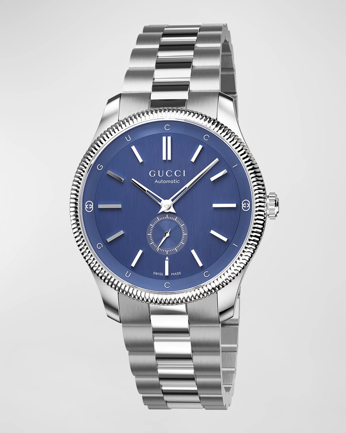 

Мужские тонкие часы-браслет G-Timeless, 40 мм Gucci, цвет Blue