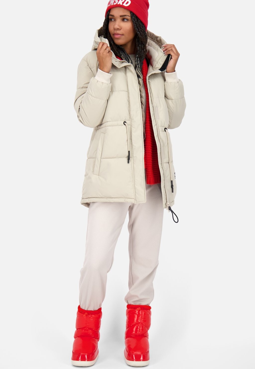

Зимнее пальто ERINAK A PUFFER alife & kickin, бежевый