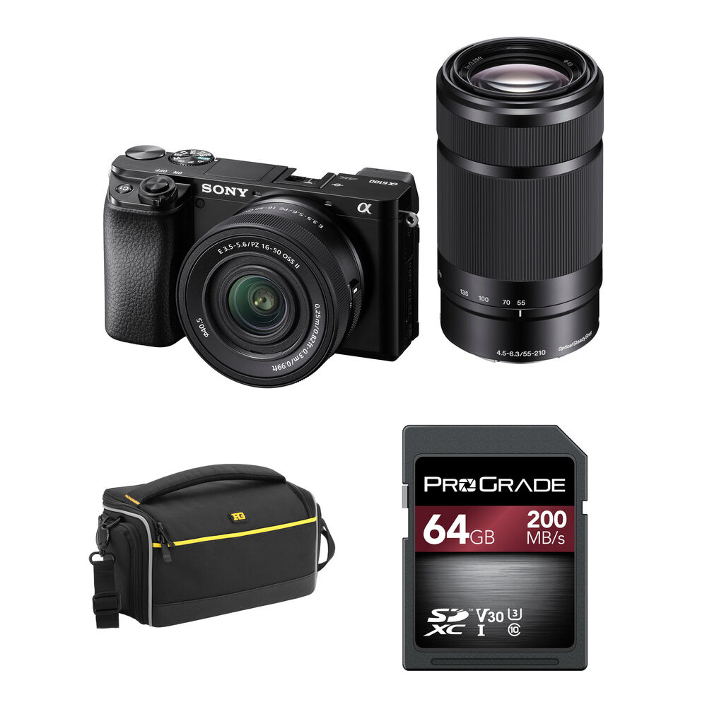 

Беззеркальная камера Sony a6100 Mirrorless Camera with 16-50mm and 55-210mm Lenses