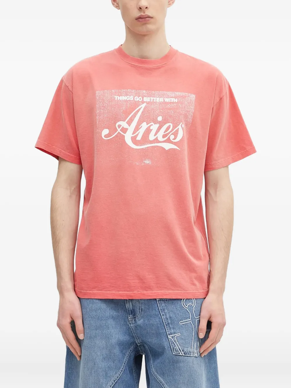 

Футболка с логотипом Aries, красный