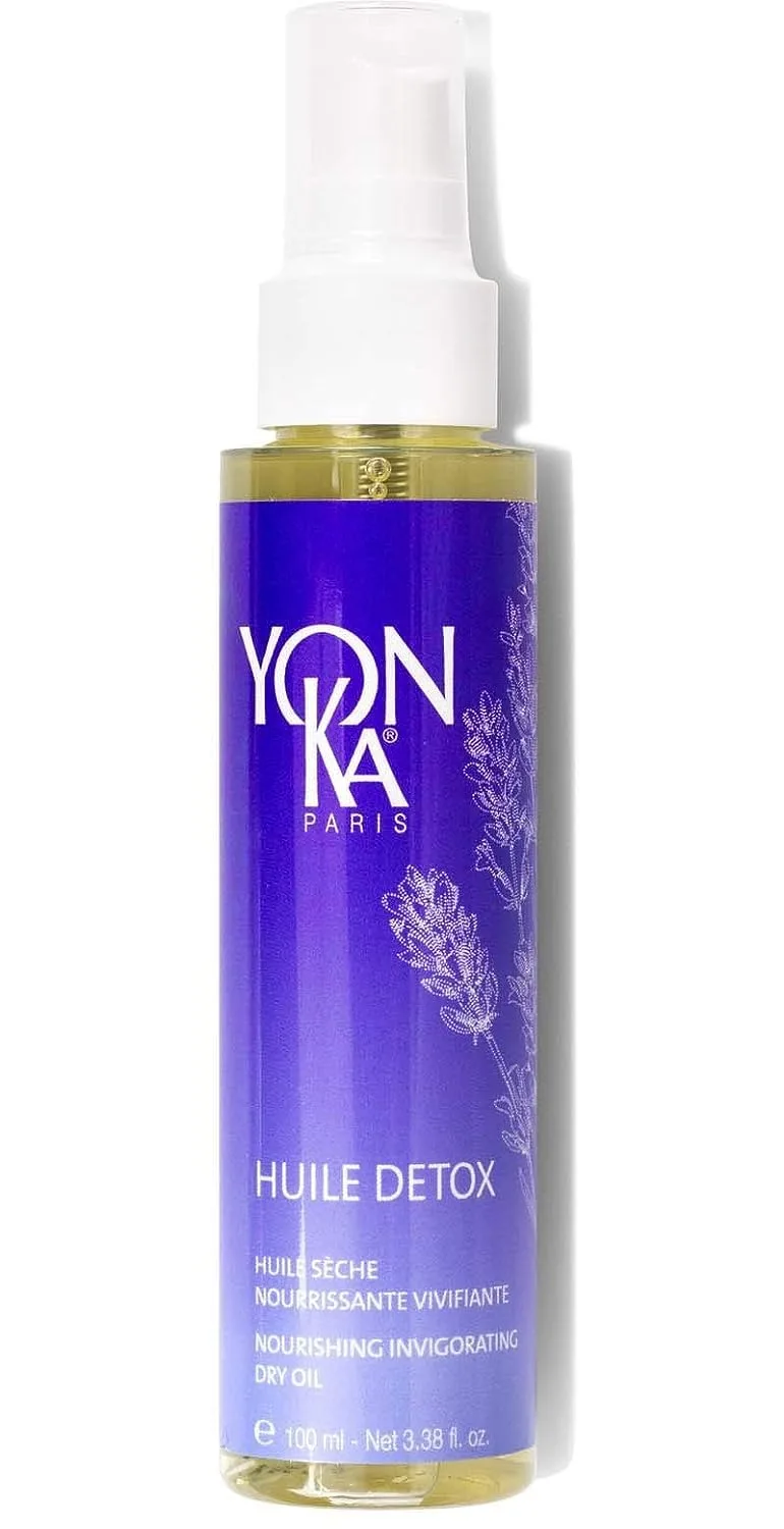 Yonka Huile Detox | Сухое масло для тела | Питательное и бодрящее | С подсолнечным и кунжутным маслами | Расслабляющая процедура