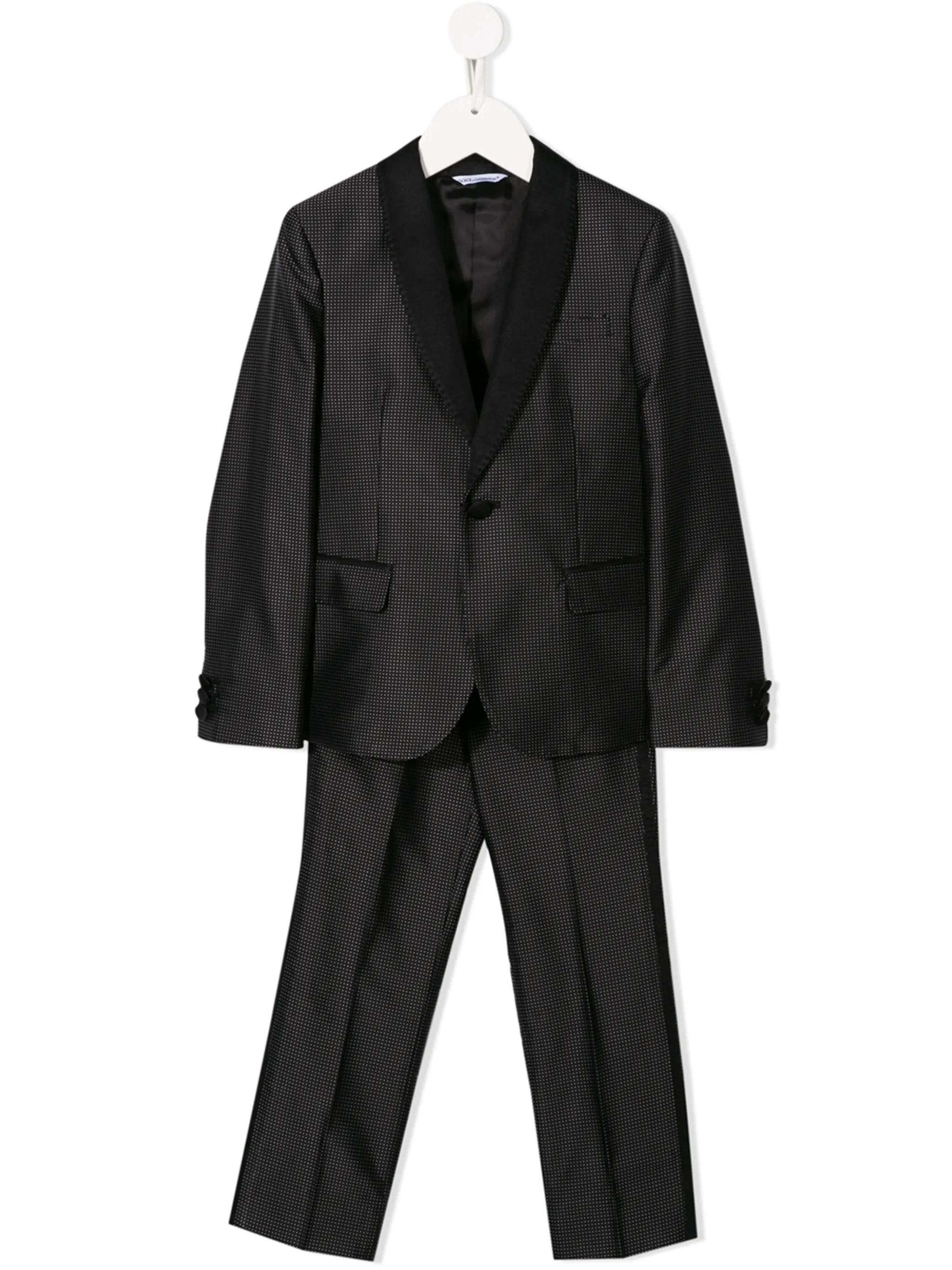 

Костюм-двойка в горох Dolce & Gabbana Kids, черный