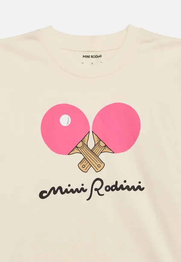 Футболка с принтом для настольного тенниса Mini Rodini, белый — фото 3