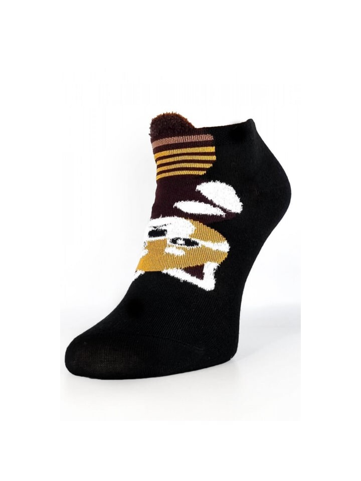 

Носки COFI 1453 Kurze Socken für Damen aus Baumwollmischung mit Pandamuster, черный