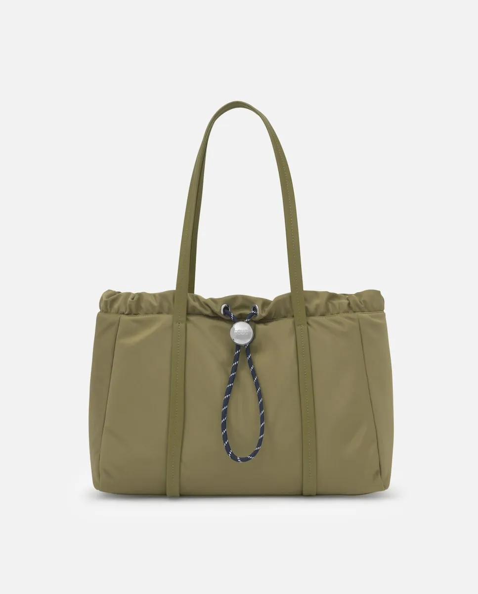 

Мягкая сумка через плечо Empire с регулируемой застежкой Tous, оливковый зеленый