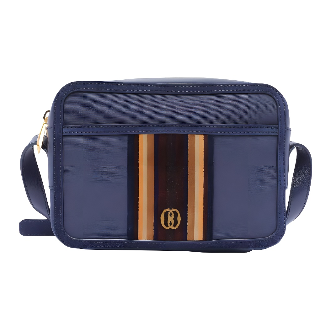 

BALLY Кожаная сумка для фотоаппарата через плечо мужская синяя