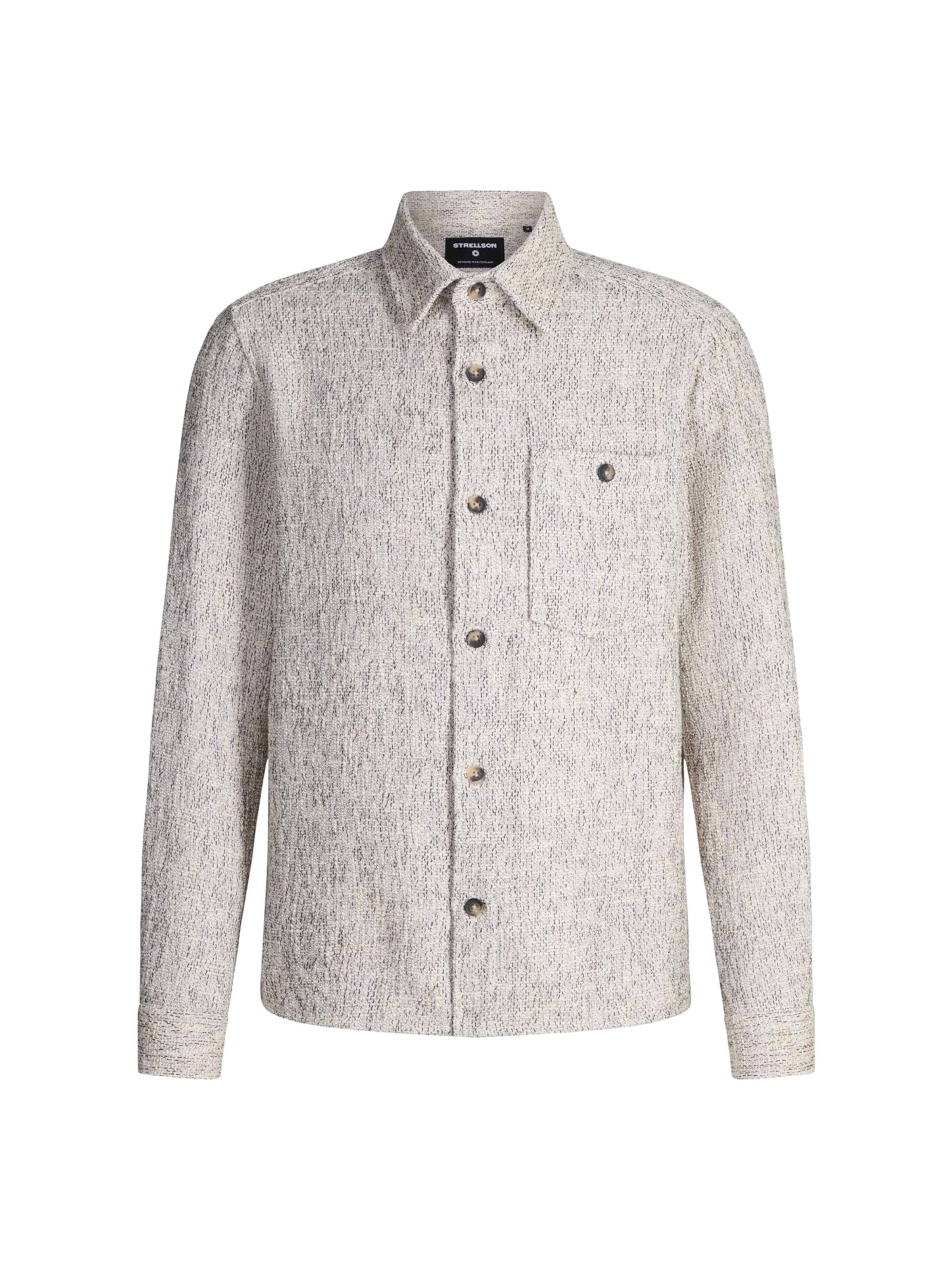 

STRELLSON Рубашка на пуговицах 'Niu' Regular fit в крапчатом бежевом цвете
