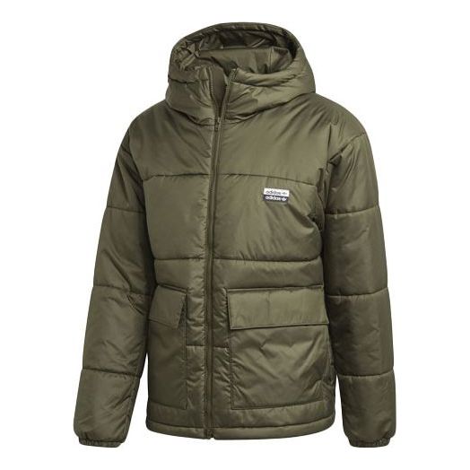 

Пуховик adidas originals Windproof Long Sleeves hooded Jacket Green, зеленый