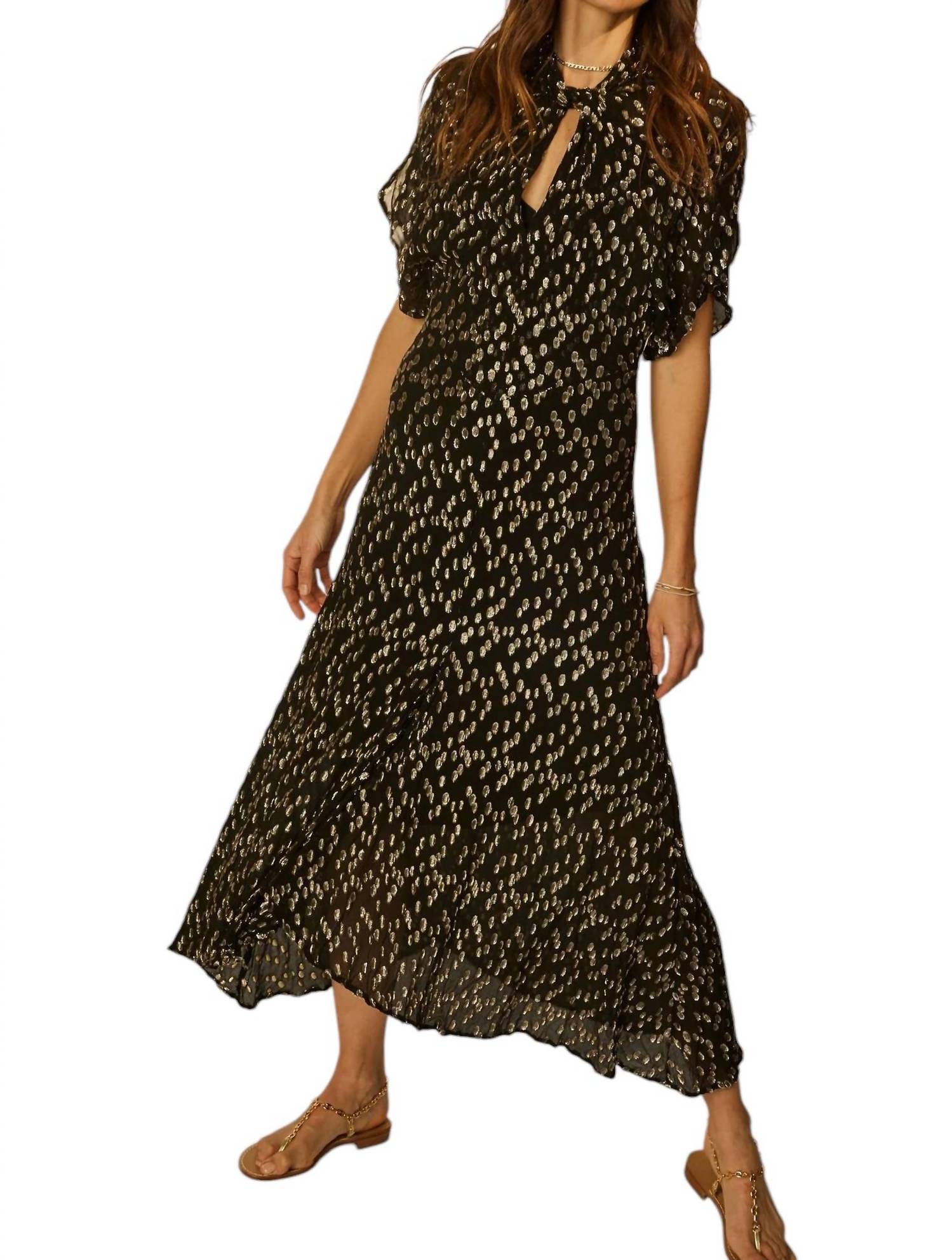 

Платье Tiffany из металлического шифона natalie martin, цвет metallic chiffon