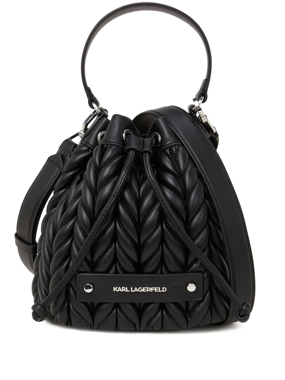 

Сумка-ведро K/Weave KARL LAGERFELD, черный