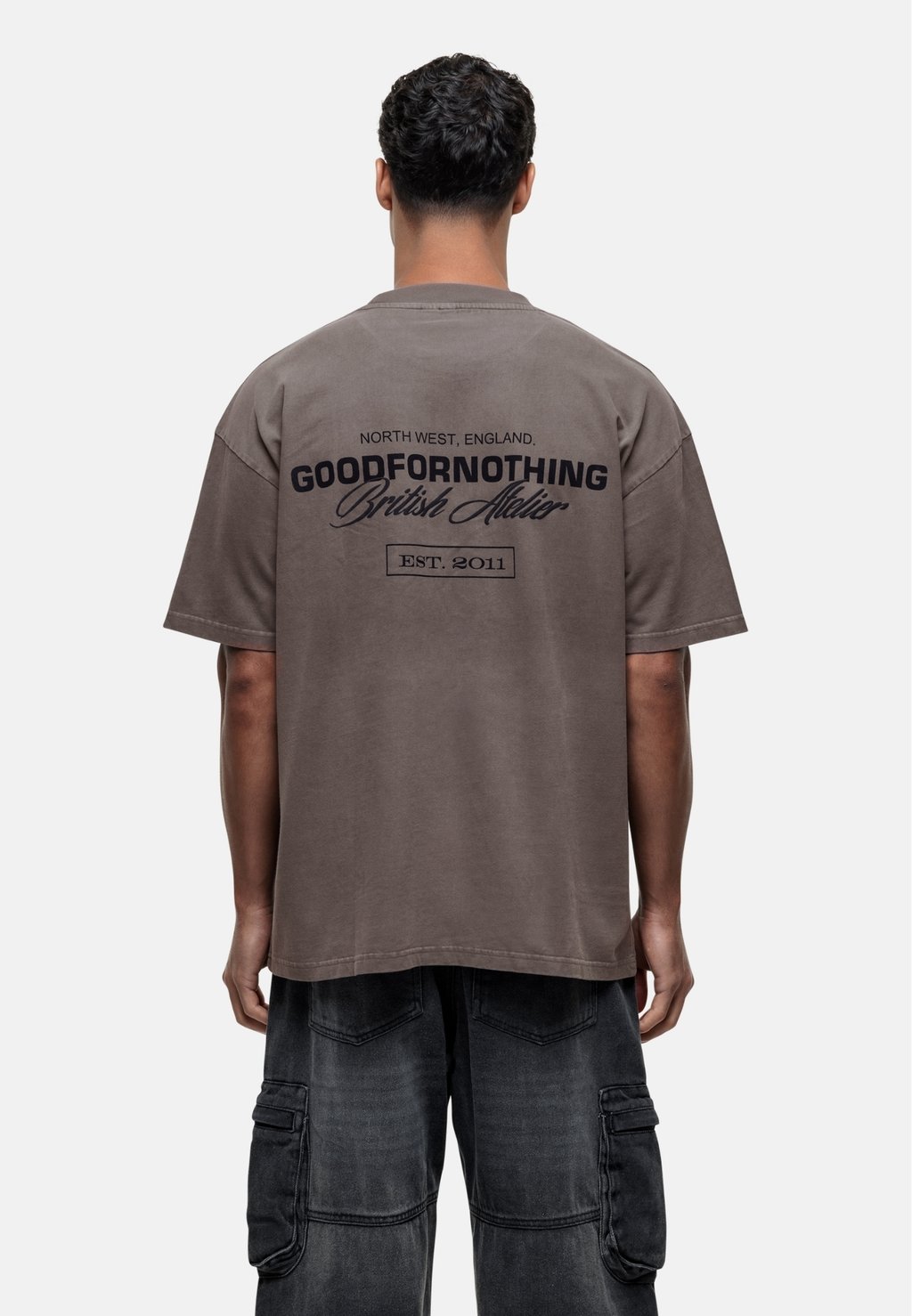 

Футболка с принтом Good For Nothing, коричневый