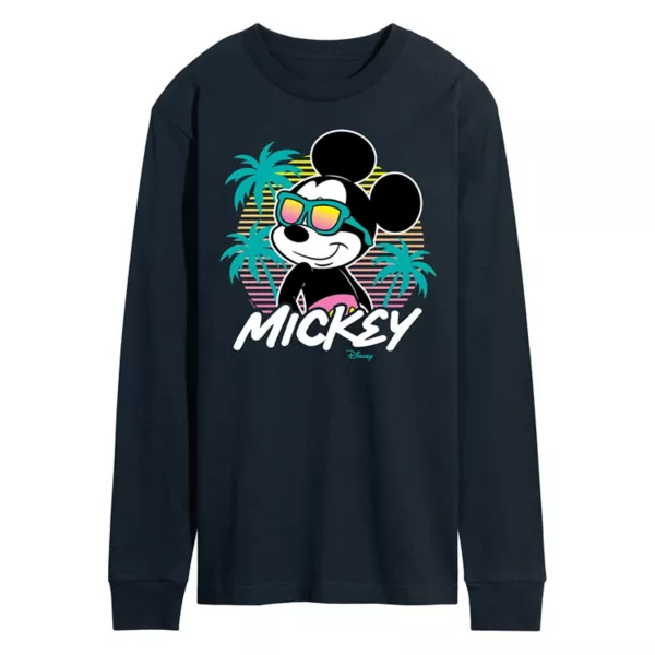 

Футболка мужская с принтом "Микки на закате" Disney, синий