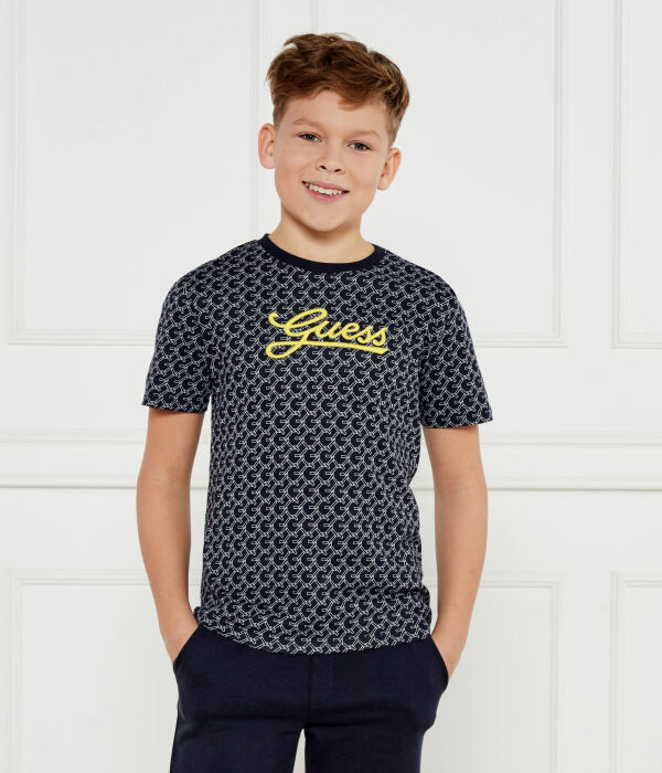 

Футболка детская Guess с принтом, синий