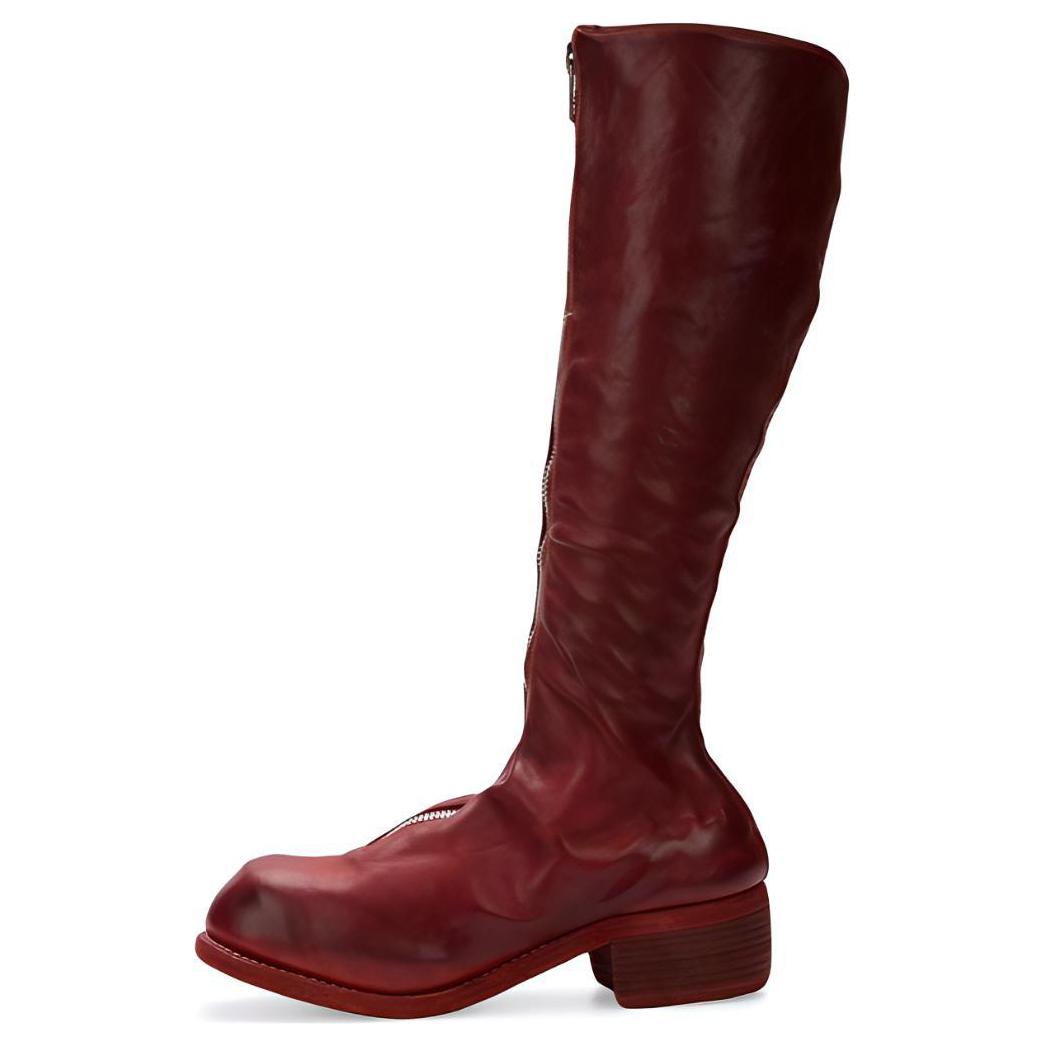GUIDI Сапоги женские красные