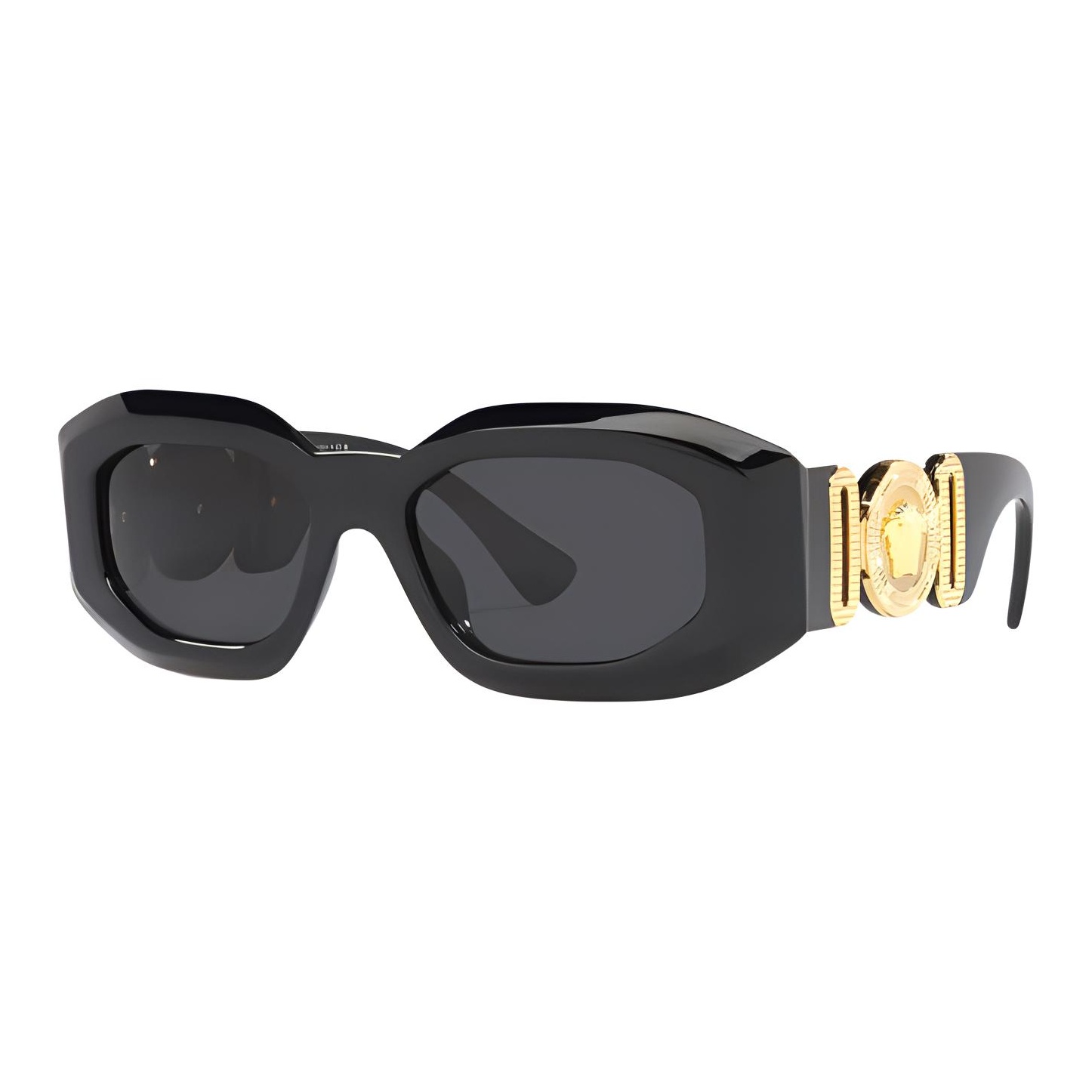 

VERSACE Неправильные солнцезащитные очки, Black