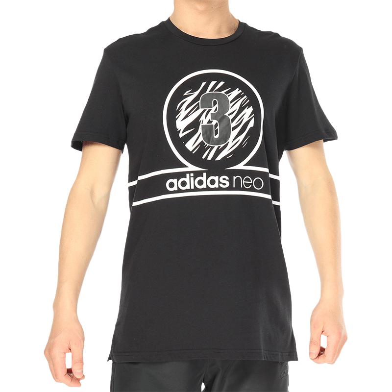 Adidas Neo Футболка мужская черная — фото 3
