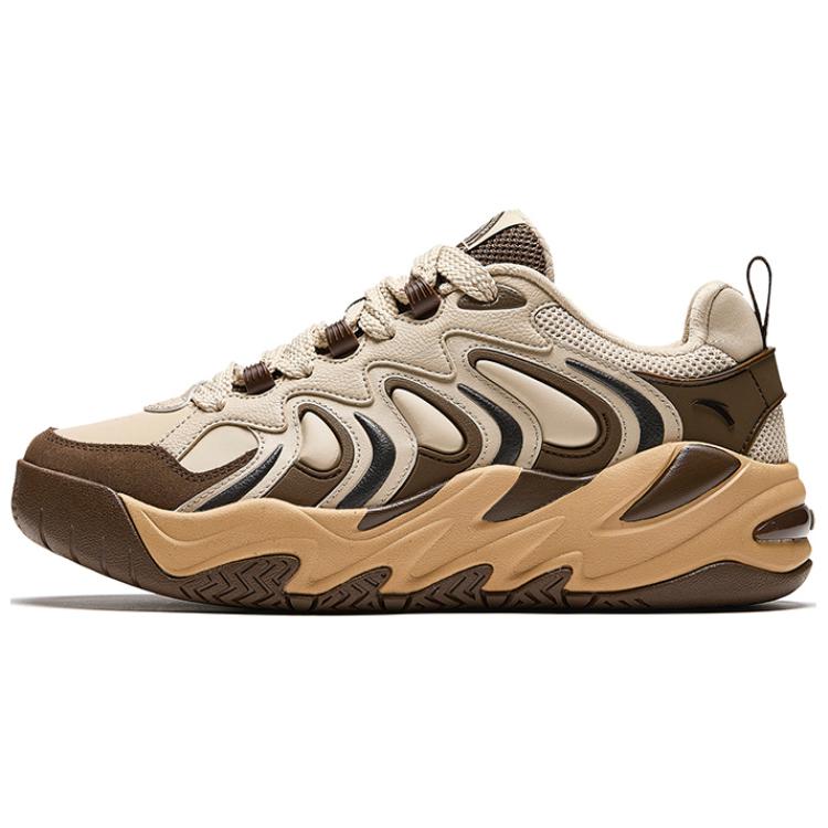

Антискользящие износостойкие мужские низкие кеды Anta Beige Brown