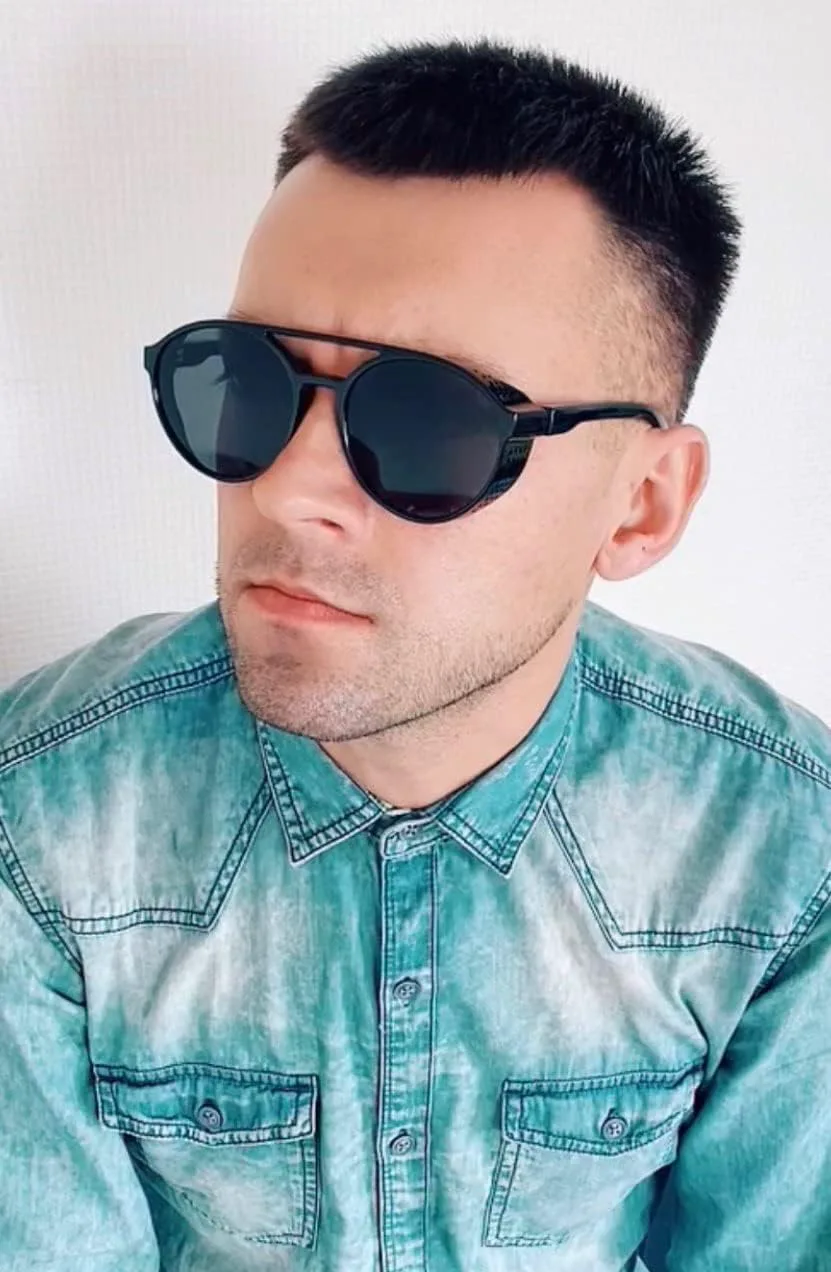 

Классические солнцезащитные очки FEISEDY в стиле стимпанк для мужчин и женщин, ретро-круглые готические очки с защитой от УФ-излучения UV400, модель B2957, Grey Lens