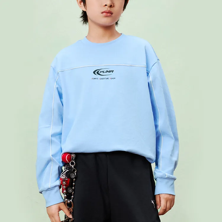 Футболка для детей Crew Neck Moderate PUMA, ice синий 80901 — фото 3