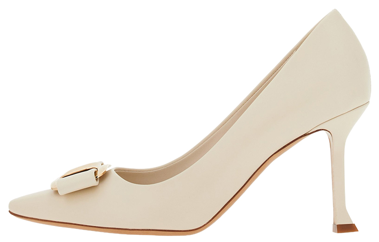 Ferragamo Туфли Vara Slim Heel High Heel 8,5 см женские белые