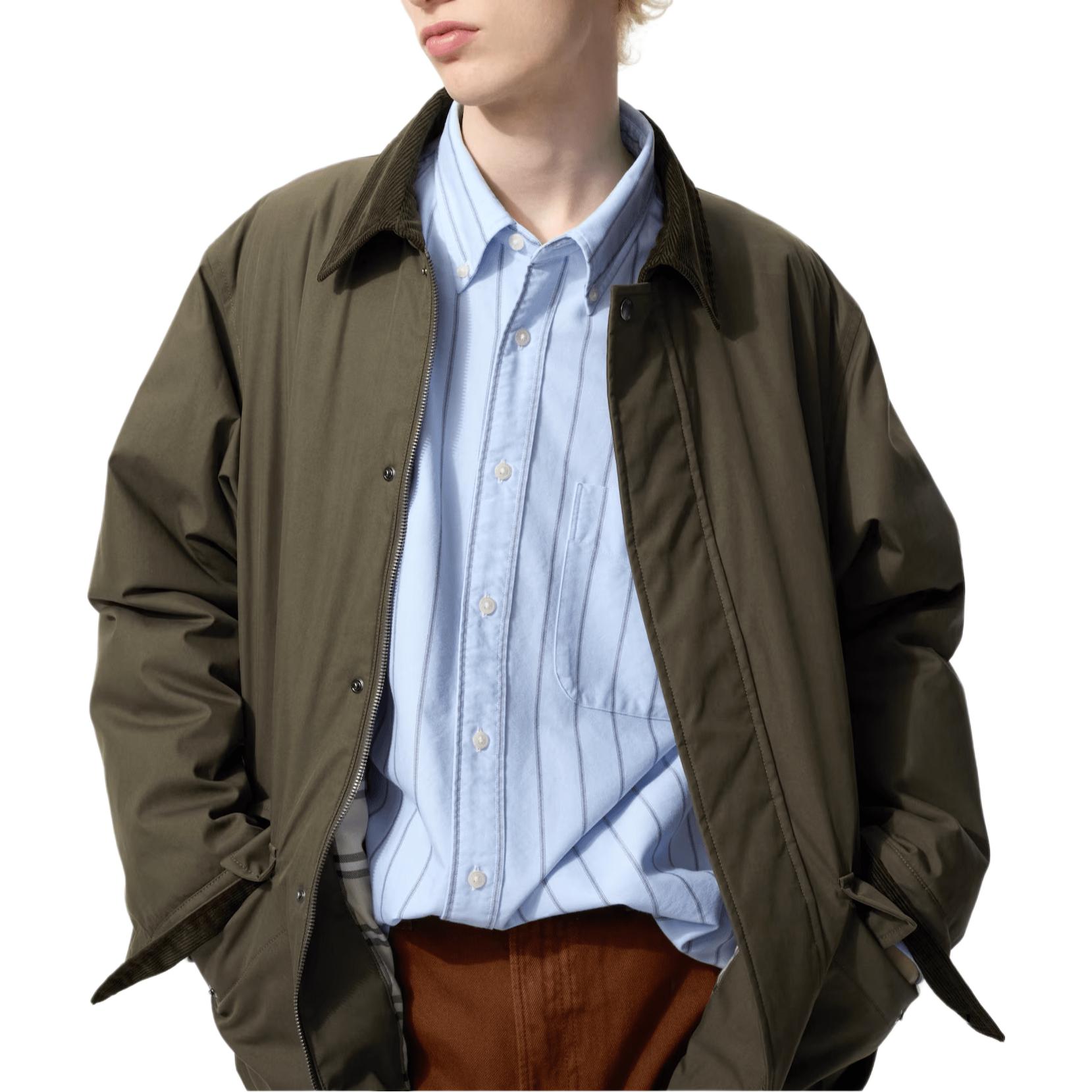 

Куртка-пуховик JW Anderson JW Anderson Collaboration FW25 мужская UNIQLO, темно-оливковый