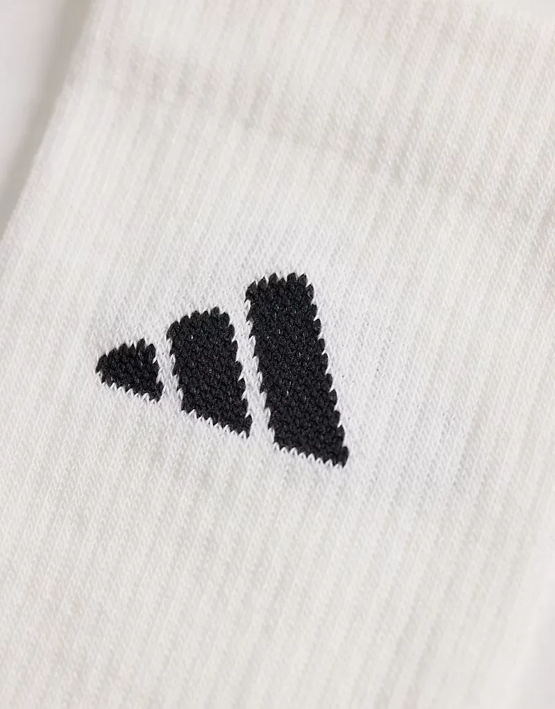 Набор из 6 тренировочных носков Adidas Performance бело-черный — фото 2