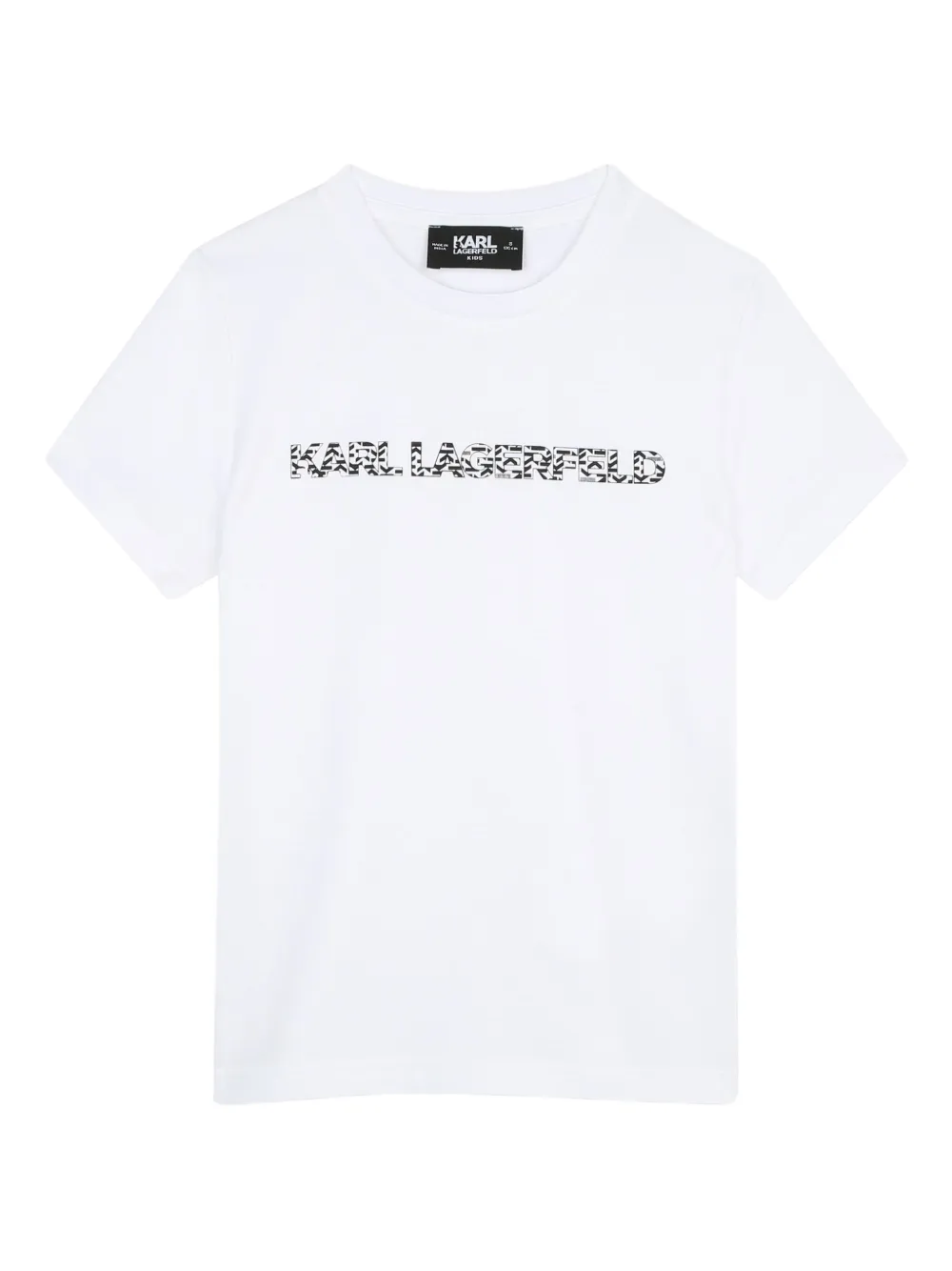 

Футболка Ikonik из органического хлопка Karl Lagerfeld Kids, белый