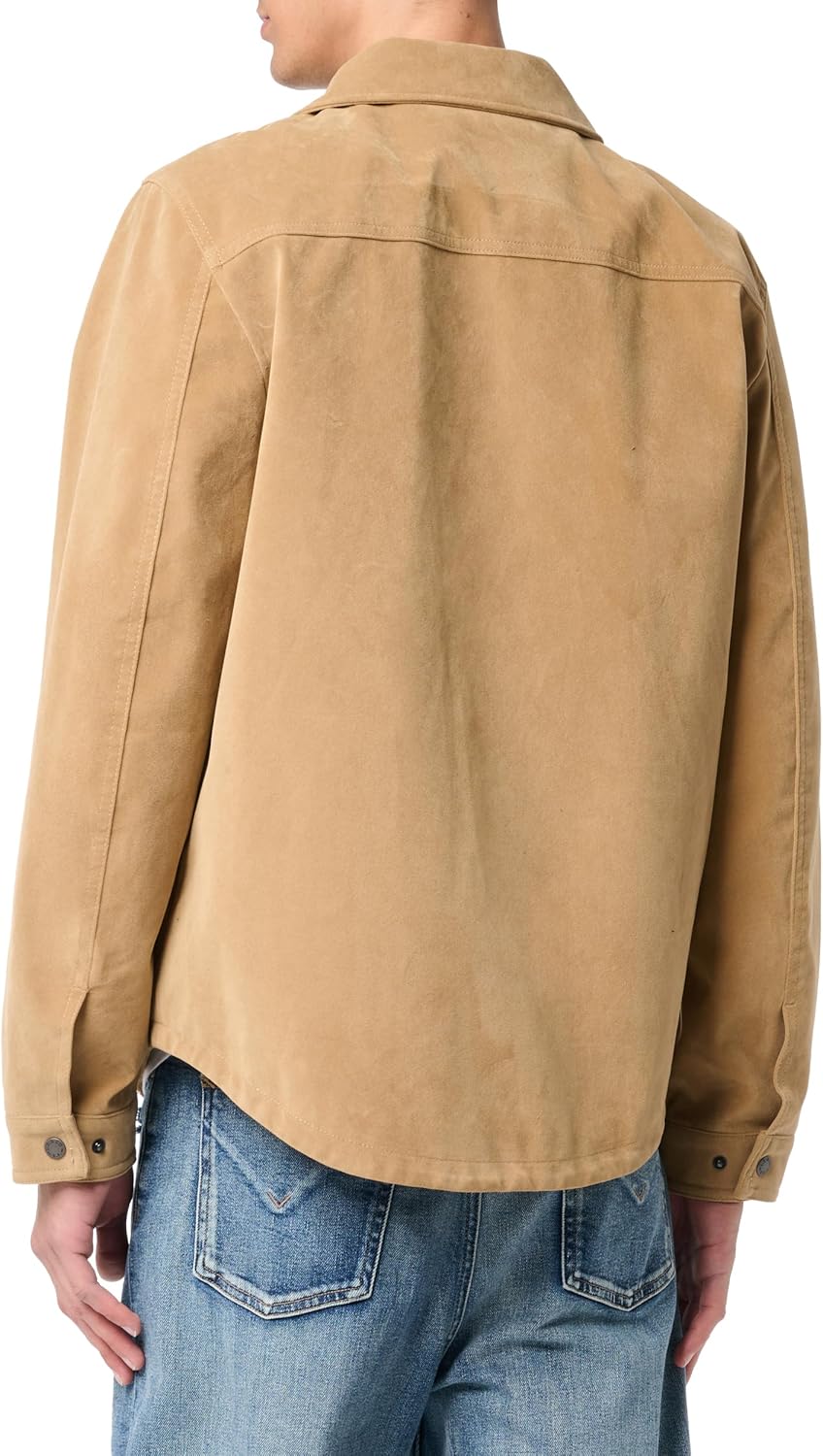 Мужская куртка-рубашка Levi's из искусственной кожи, Vintage Faux Suede Tan — фото 2