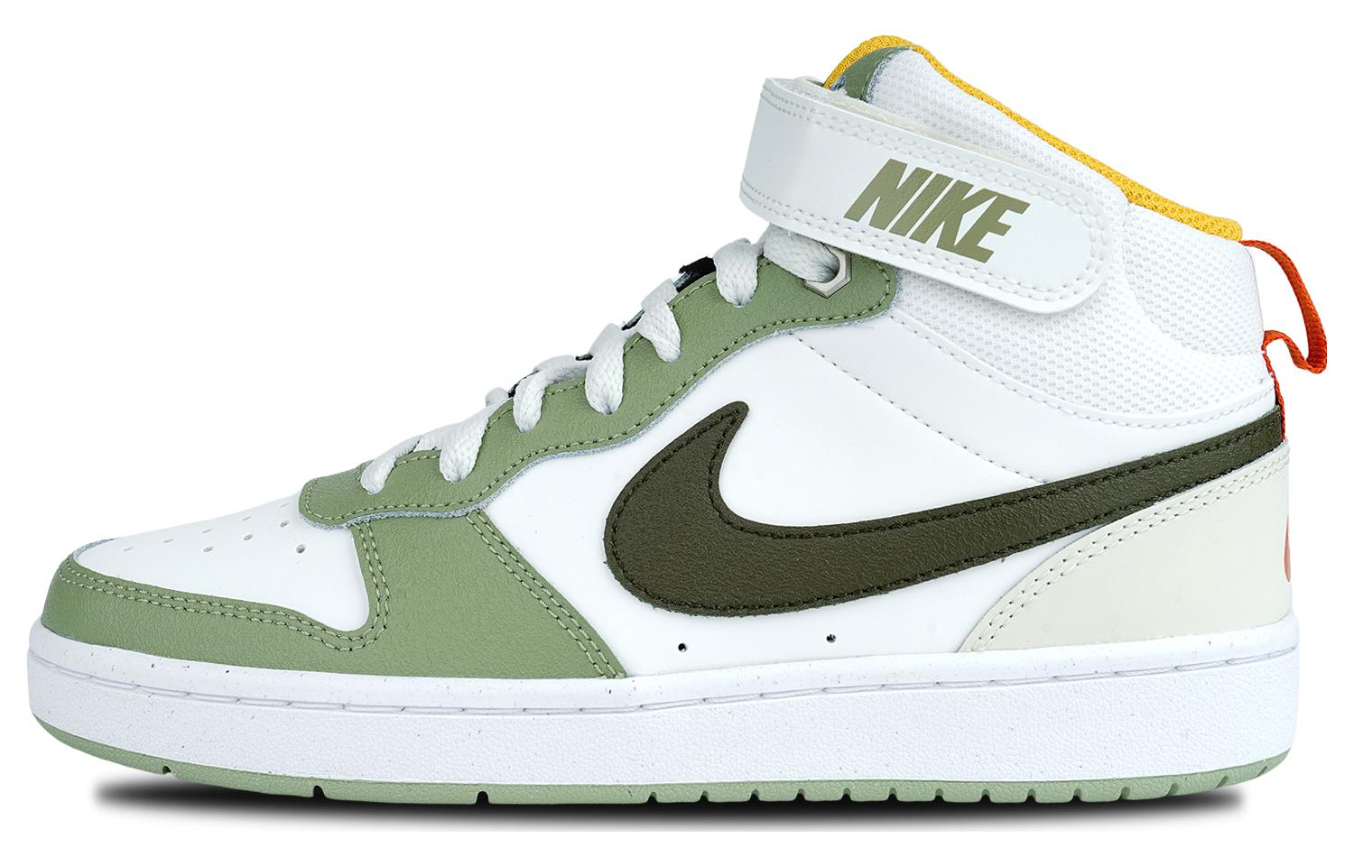 

Nike Кроссовки Court Borough Mid Off White Green GS