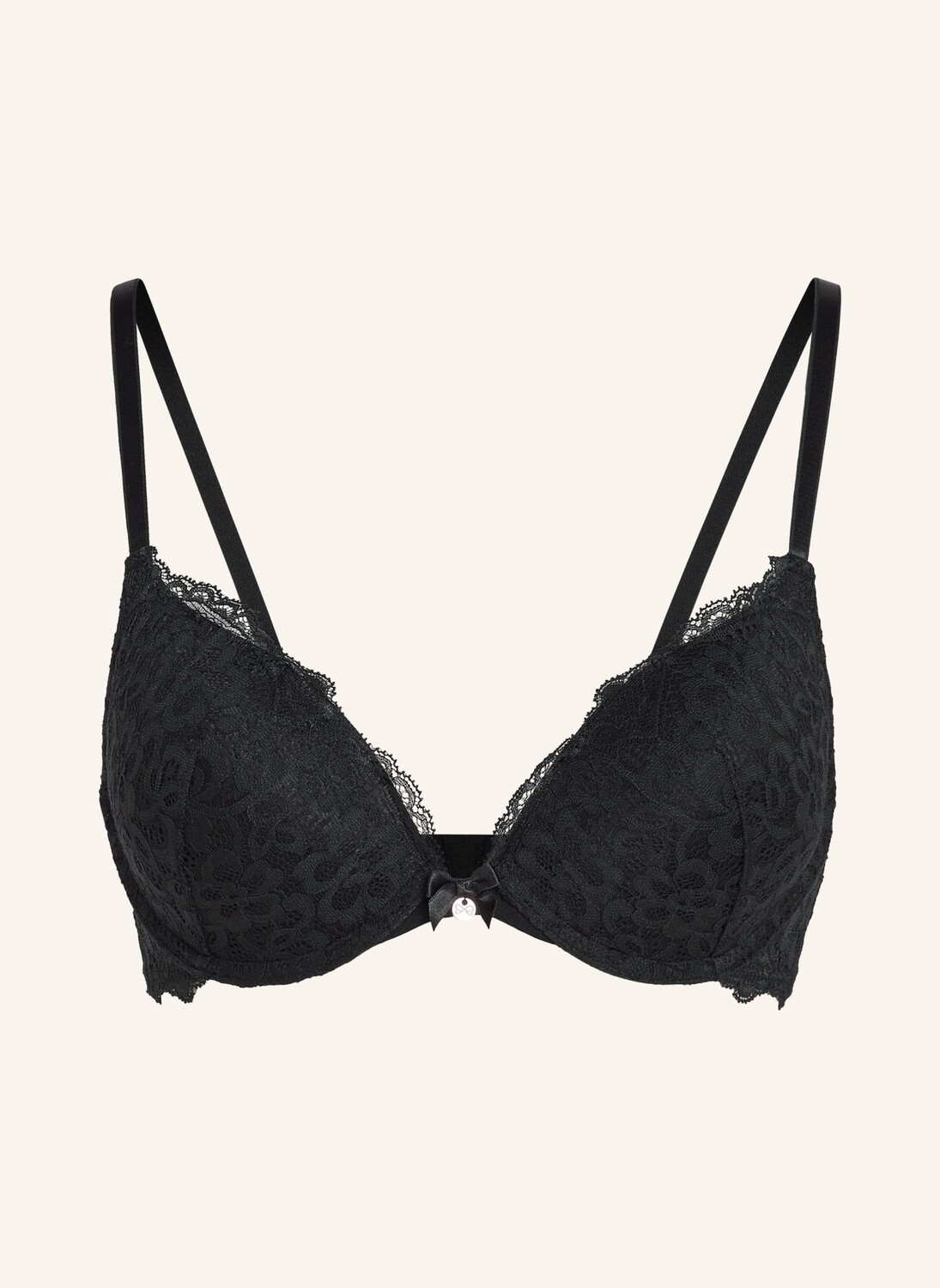

Бюстгальтер пуш-ап темно-синий Hunkemöller, черный