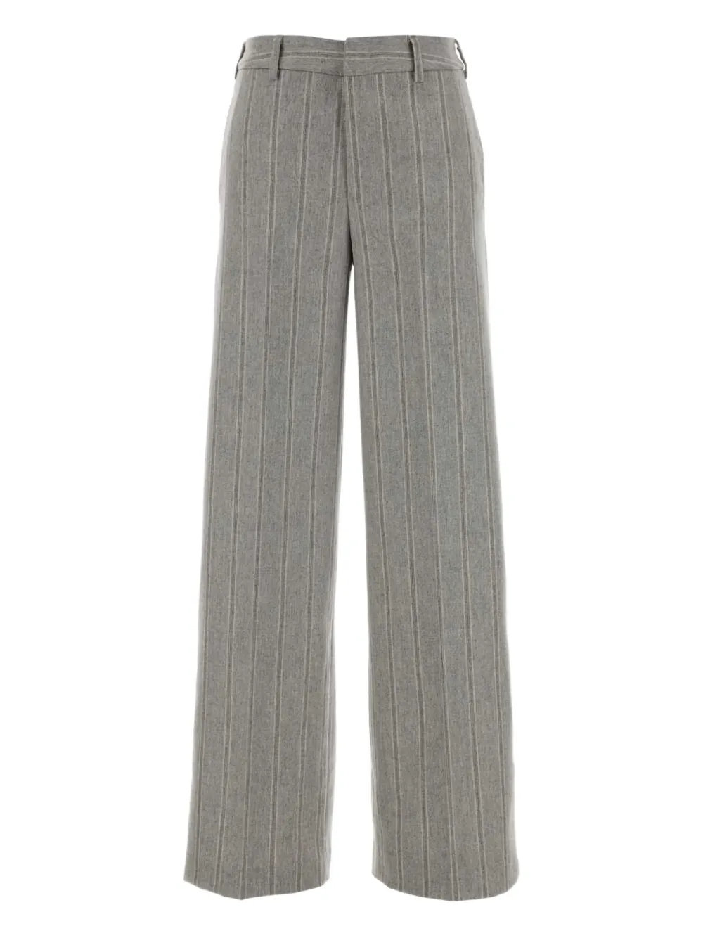 

Брюки палаццо с полосатым узором Pt Torino, серый