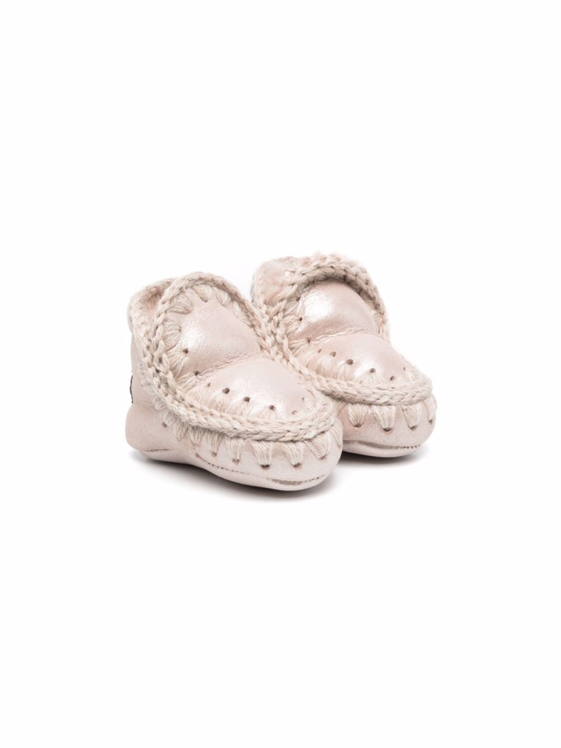 

Mou Kids угги с овчиной, розовый