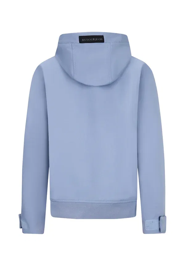 Куртка jim soft shell jacket Retour Jeans, дельфиново-синий — фото 2