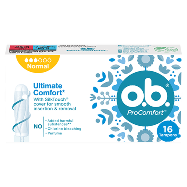 

Тампоны гигиенические обычные, 16 шт./1 уп. O.B. Procomfort