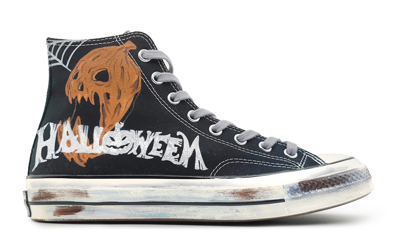 

Chuck Taylor All Star Kids Canvas Shoes GS High-top Orange/White Converse