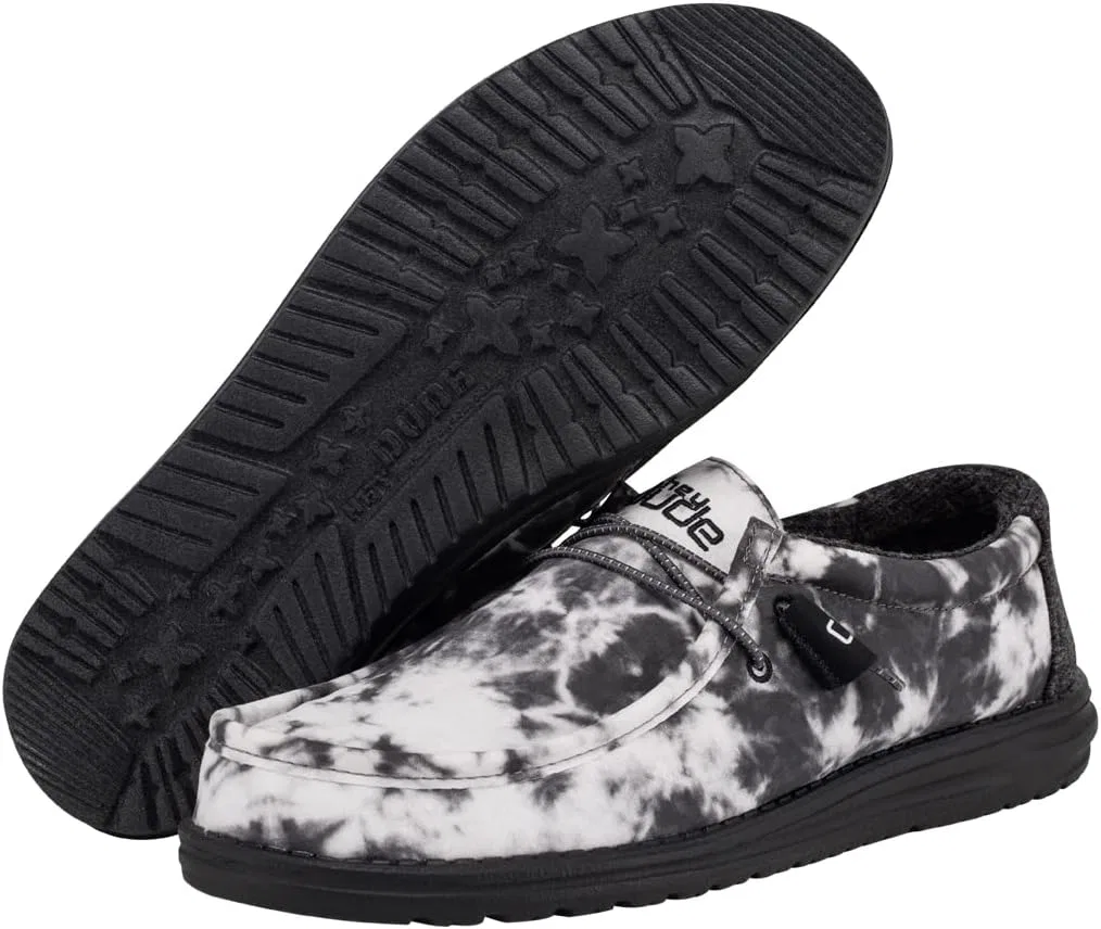 Мужские лоферы Hey Dude Wally, Thunderstruck Tie Dye HEYDUDE — фото 3