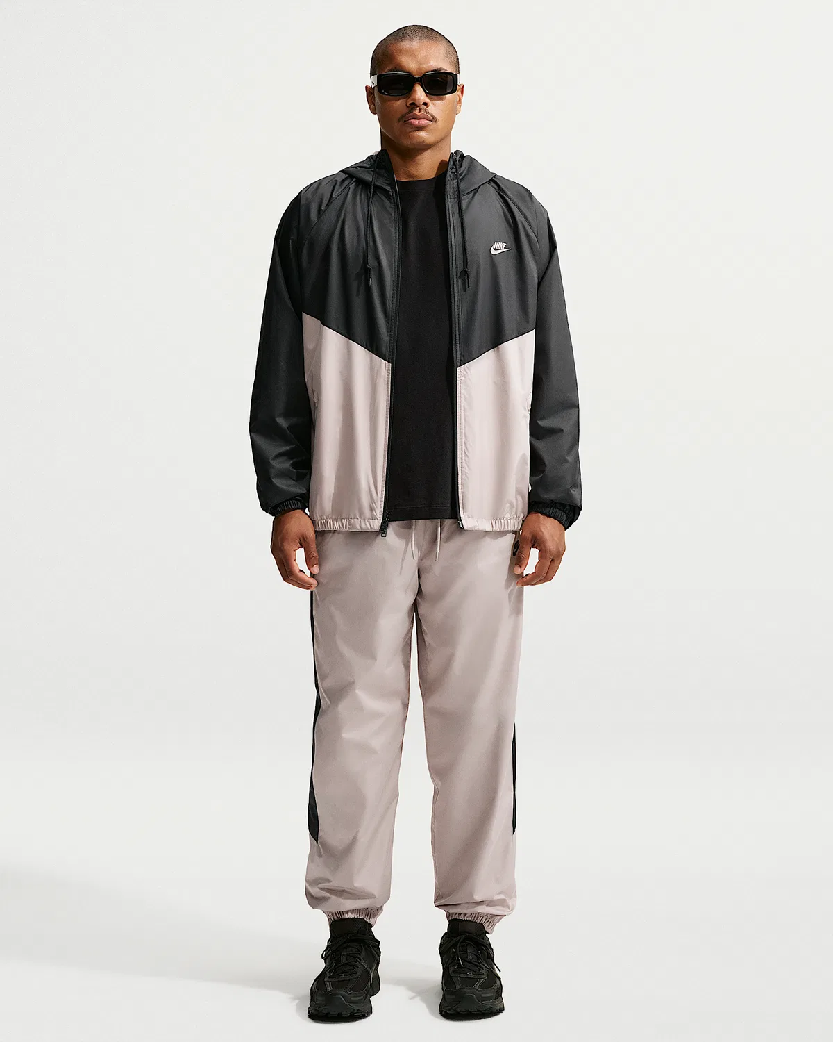 Мужская утепленная куртка Nike Windrunner, Black/Cream II/Cream II — фото 4