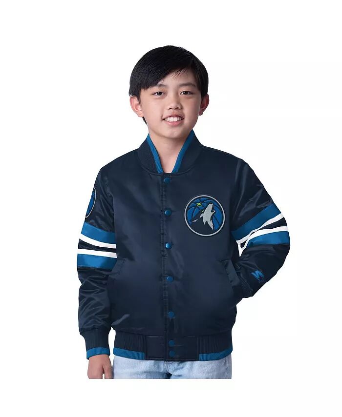 

Куртка на кнопках для больших мальчиков и девочек Navy Minnesota Timberwolves Scout Varsity Starter