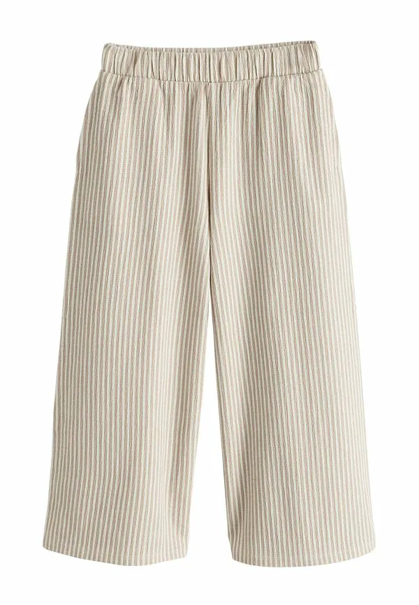 Широкие фактурные брюки Next, Neutral Stripe