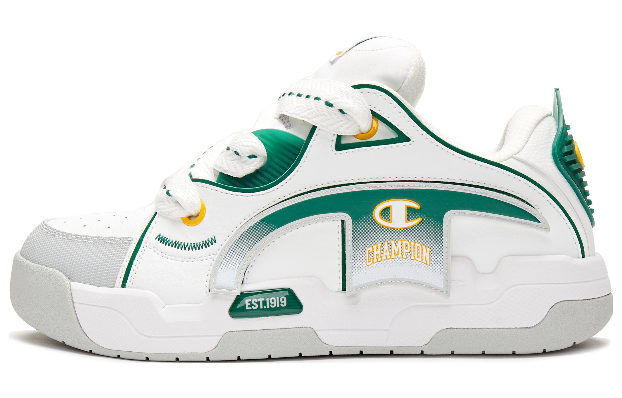 

Champion Нескользящие износостойкие низкие кроссовки для скейтбординга мужские, белые, зеленые